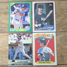 Don Mattingly Yankees Score Topps Fleer 4 Card Lot Baseball MLB
