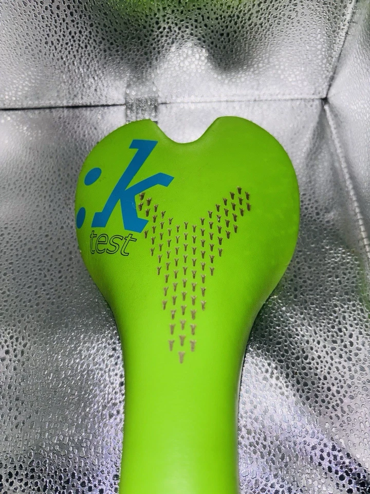 SILLÍN DE PRUEBA FIZIK ALIANTE RIELES KIUM EN RARO VERDE CON LOGOTIPO AZUL USADO HM Italia Foto 4 de 4