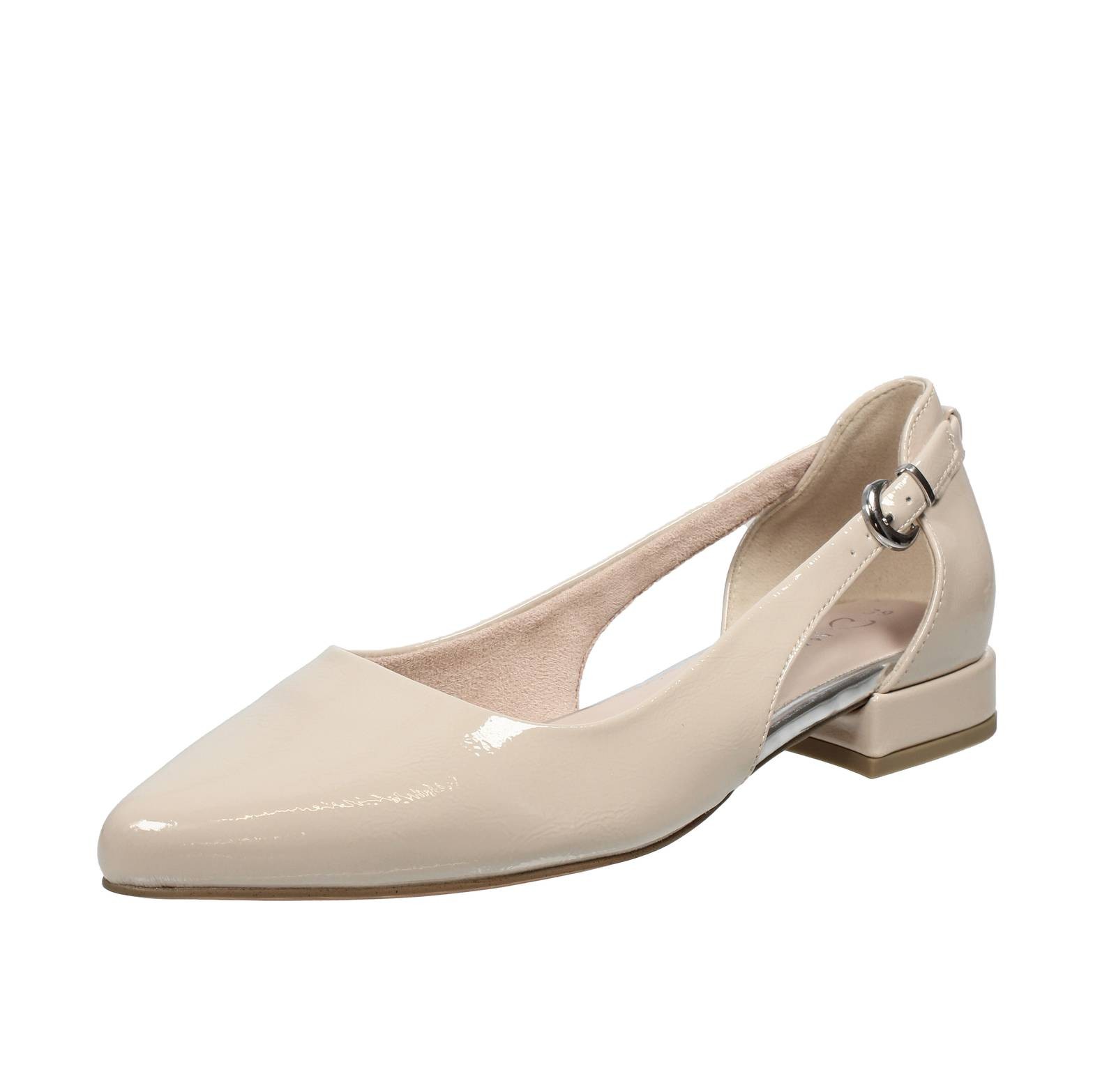 Marco Tozzi Ballerinas mit Absatz beige - Größe 37 [23,2 cm] Damenschuhe