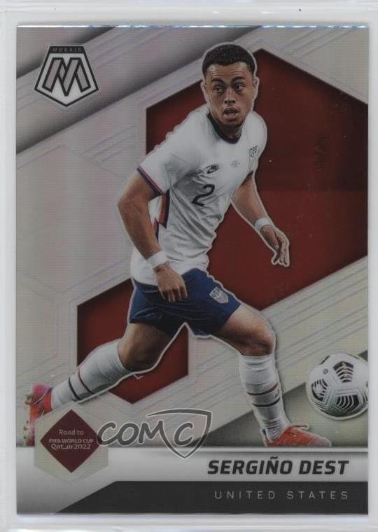 2021-22 Panini Mosaic FIFA Road to World Cup Silver Prizm Sergino Dest #106 0n0m