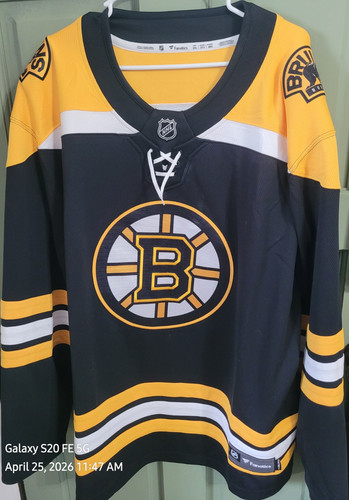 Fanatics Boston Bruins NHL Hockey Jersey Men's 2XL Black Gold White