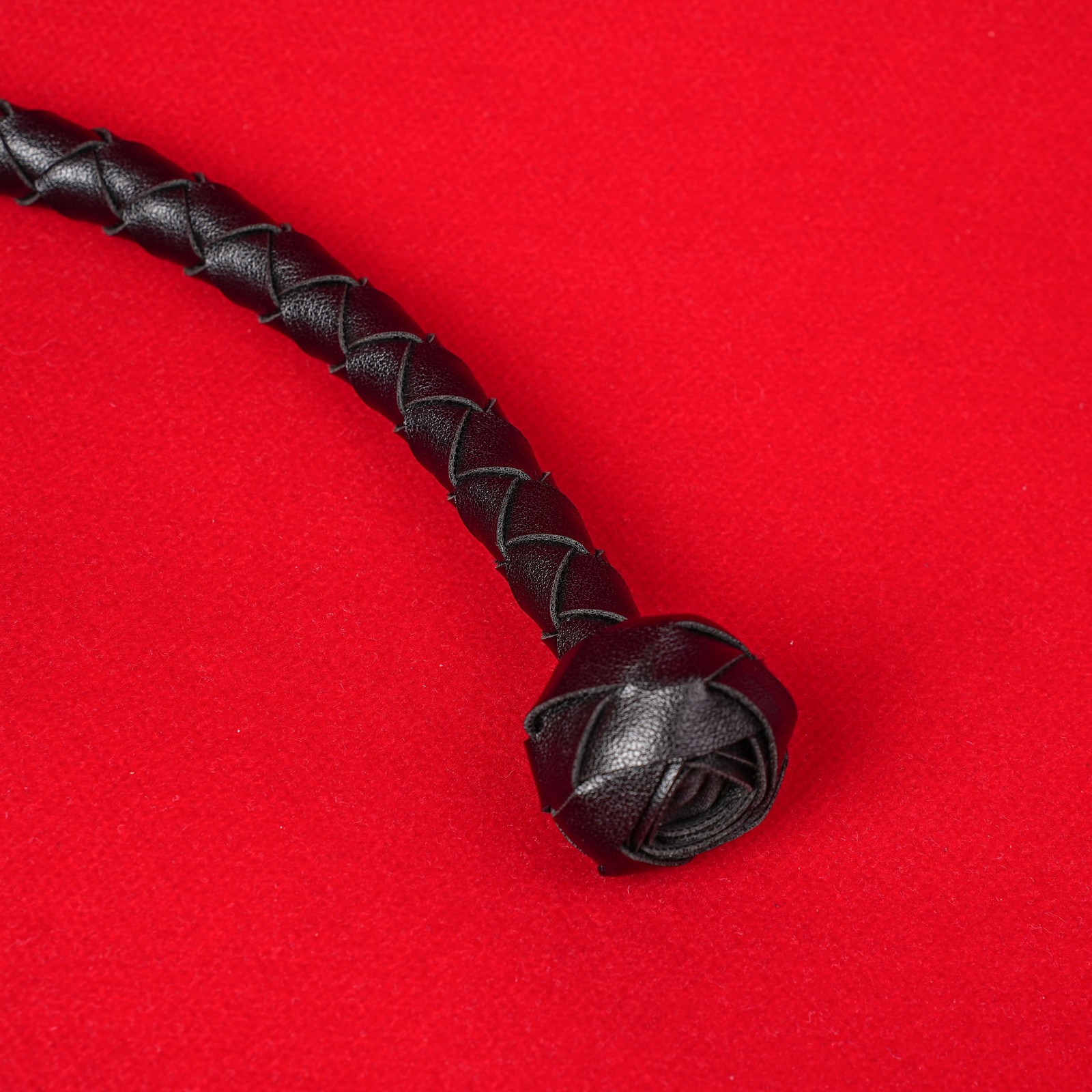 48.8in BDSM Sex Whip Spanking Handle Flogger Crop For Couples Torture Slave Game