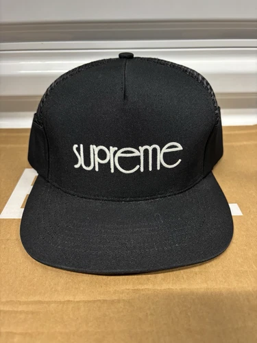 Casquette snapback noire SS12 Supreme Aureus cinq panneaux