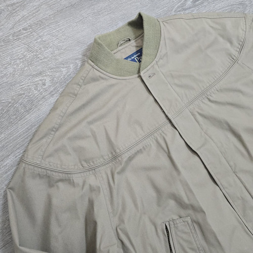 Vintage La Paz by Catalina Bomberjacke durchgehender Reißverschluss gefüttert hellbraun Herren Large Grandpacore - Bild 2 von 15