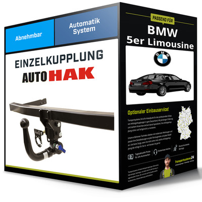 Abnehmbare Anhängerkupplung für BMW 5er Limousine 2010-2014 Typ F10 Auto Hak NEU