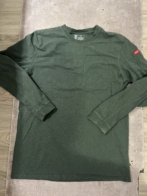 Red Kap Long Sleeve Size L. Heavy Duty Work Shirt Men's