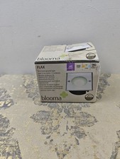 Blooma Flax Brushed Silver effect Mains-powered Neutral white LED Square Decking