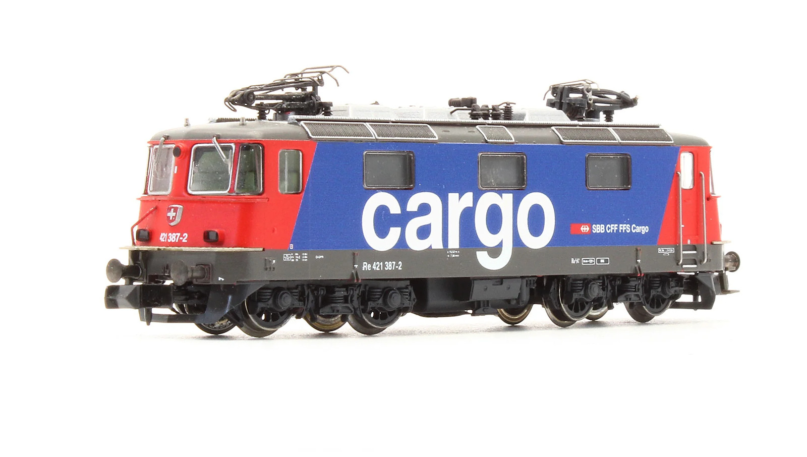 Fleischmann 734073 Pre-Owned SBB CFF FFS Cargo Re 421 387-2 Electric Locomotive