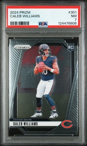 2024 PANINI PRIZM #301 CALEB WILLIAMS PSA 7