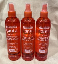 Cantu Shea Butter Comeback Curl Next Day Revitalizer 12 Oz 3 Pack New