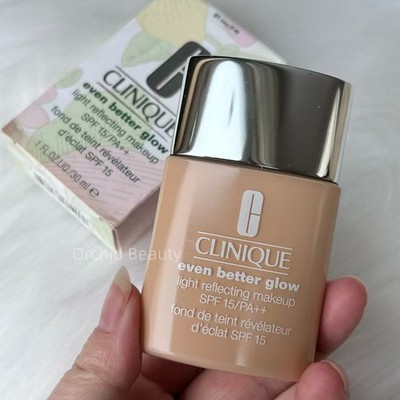 New Clinique Glow Light Reflecting Makeup SPF15~61 Ivory (F-N)~Full Size 30ml