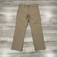 Bonobos Maide Pants Mens 32x30 Beige Polyester Golf Chino Performance Tech