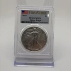 2019 American Silver Eagle 1$ - PCGS MS70 - FirstStrike Flag Label - Collectors