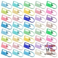 40 Pcs Key Fob Hardware 1 Inch - 20 Colors Keychain Hardware Set