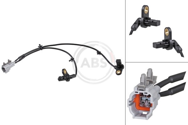 A.B.S. ABS Sensor Raddrehzahl Hinten Links Rechts FüR Nissan Pathfinder III R51-image