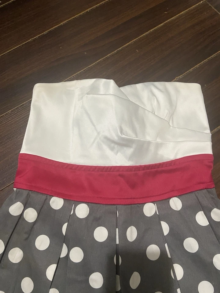 Vestido corto de fiesta TEEZE ME para mujer con cinturón sin mangas + acampanado talla: 9 Foto 3 de 4