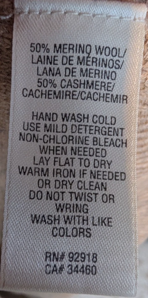 Vestido Suéter Henley a Rayas Azul Marino Tostado Mezcla Cachemira Juicy Couture Pequeño Preppy Y2K Foto 4 de 4