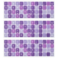 Universal English Keyboard Stickers - 3PCS Replacement English Alphabet Keybo...