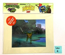 TMNT NINJA TURTLES Original Animation Art CEL Leonardo with Katana NEW w/ COA