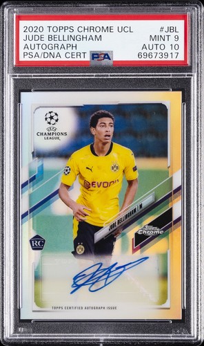 Jude Bellingham #CA-JBL 2020 Topps Chrome UEFA Champions League Autographs card
