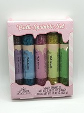 Studio Selection Bath Sprinkle Set 5 Scents Bath Salts Spa Gift New Box