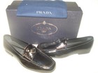 100% AUTHENTIC NEW MEN PRADA BLACK GLOSSY MOCASSINI PENNY LOAFERS UK 8/US 9 — photo 8