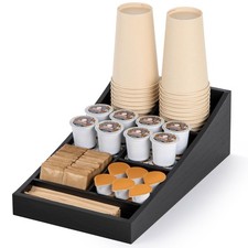 Coffee Station Organizer for Countertop, Condiment Storage Caddy, Coffee Bar ...