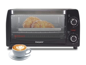90.882 Elektrischer Backofen, 1050 W, 12 L, Heizelemente aus Quarz, Wärmeisol...