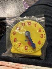ETA Cuisenaire Geared Mini Clock-Teaches Children How To Tell Time Measures 4 In