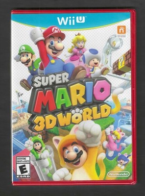 Super Mario 3D World * Nintendo Wii U Video Game Red Case * FACTORY SEALED 2013