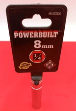 POWERBUILT  1/4In. Drive 8MM Magnetic Impact Deep Socket