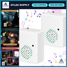 Halloween Sound Sensor Decorations - 2 Pack Motion Activated Spooky Effects