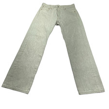 Levis 501 Jeans Men 36x30 38x34 Grey Acid Wash Straight Button Fly Vintage 80s