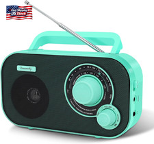 Dreamsky AM FM Portable Radio Plug in Wall or Battery Operated for Home Outdoo