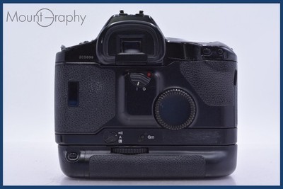 AS IS】 Canon EOS-1N + Canon BATTERY PACK BP-E1 Body Cap FromJapan