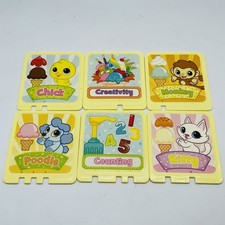 LeapFrog Scoop  Learn Ice Cream Cart Replacement 6 Order Menu Activity Cards