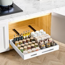1 Pack  21 Deep Pull Out Cabinet Organizer Adhesive 13.8 To 22.0 Width Exp