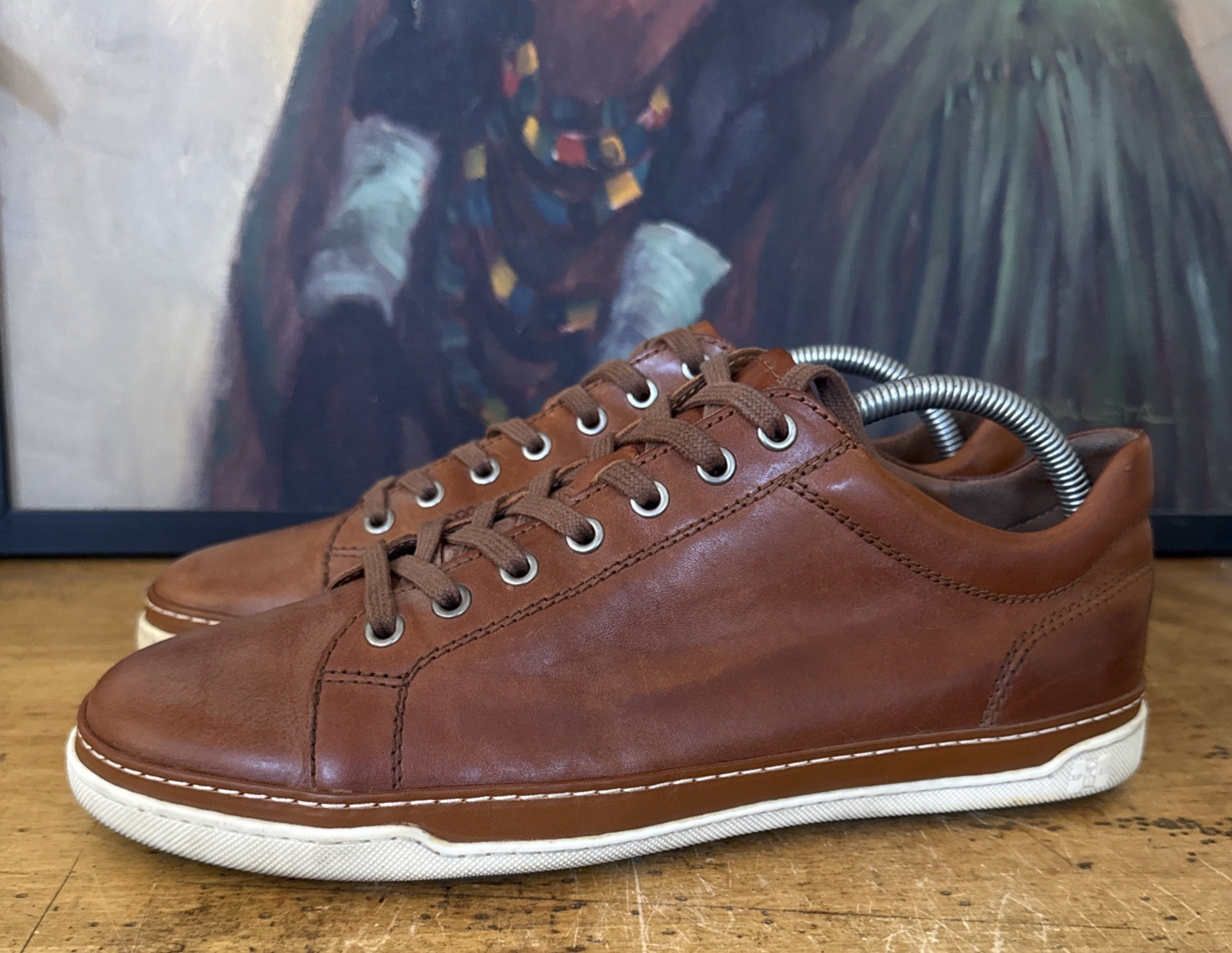 SAOLA Allen Edmonds THE PORTER Sneakers Uomo Casual City Derby 9 D Marrone Noce