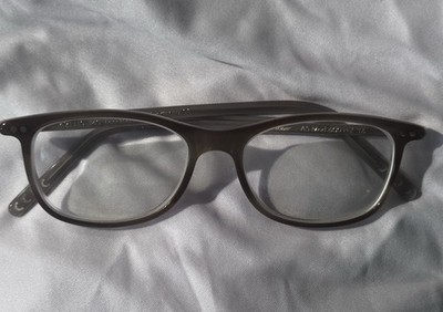Lunor A5 Mod.600 Col.36 Prectangle Frame glasses. Mid-Brown 49 15 140. Handmade