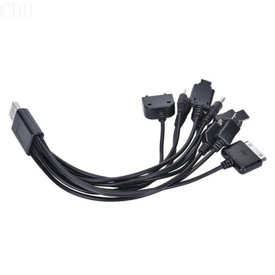 10 in 1 USB Ladekabel Universal Fit für iPhone iPod Nokia Ericsson Handy Adapter