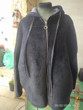 ABBIGLIAMENTO ACCESSORI DONNA GIUBBOTTO GIACCA CAPPUCCIO EFFETTO MONTONE VELLUTO