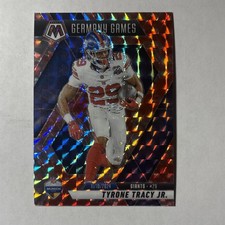 2025 Panini Mosaic Germany Games Tyrone Tracy Jr #259 Red Camo New York Giants