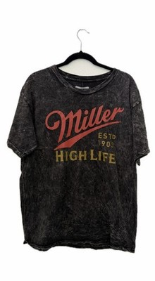 MILLER HIGH LIFT UNISEX M BEER ESTSD 1903 BREWERIANA GRAPHIC SHORT SLEEVE NWOT