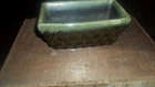 Vintage Hull USA A4 Planter Scalloped Green Drip Glaze MCM Rectangle Planter