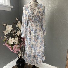 Shein Womens Multicolor Floral Mini Dress Size M(6) Zip Closure Sundress