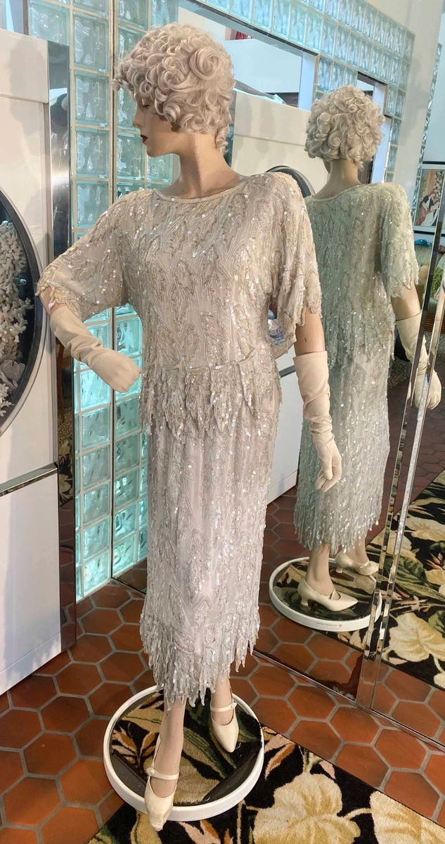 white flapper dress products for sale | eBay