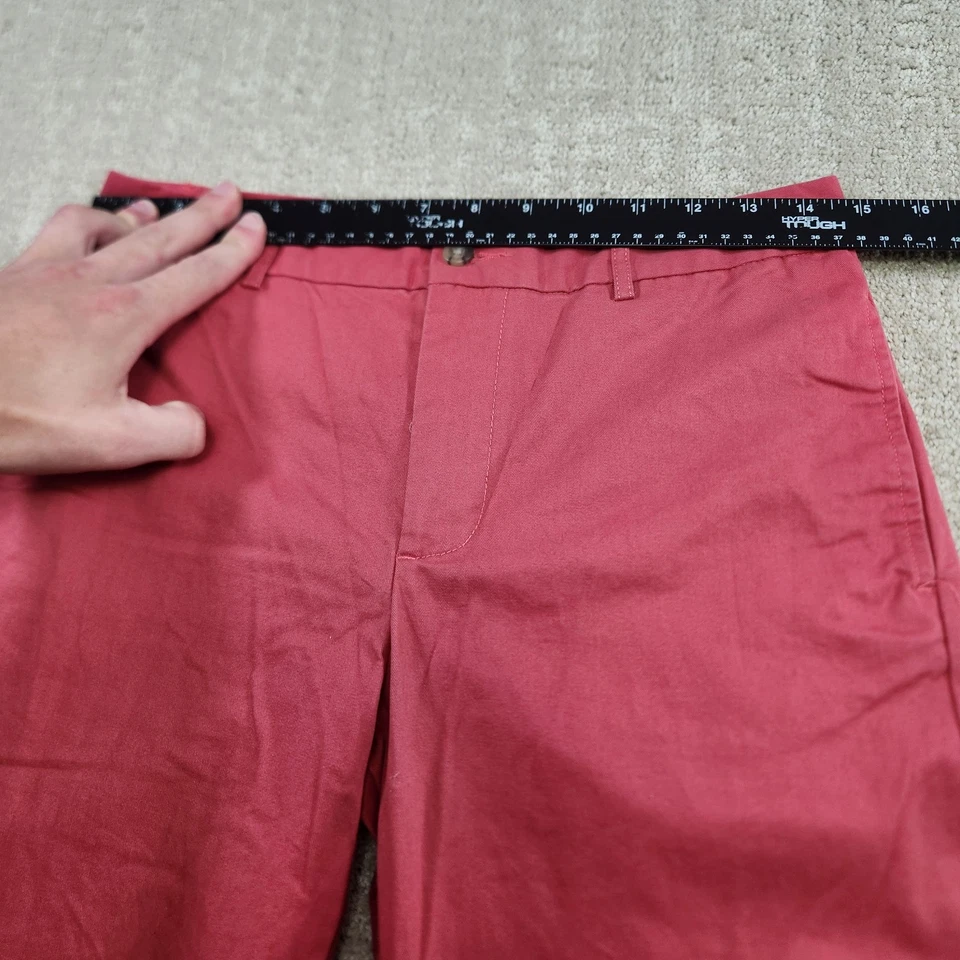 Calça Polo Ralph Lauren Jovens Meninos 18 Crianças Grandes Logotipo Pônei Chino Vermelho Sarja de Algodão - Imagem 3 de 4