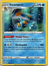 Swampert Holo Rare SWSH08: Fusion Strike 064/264 NM Holo
