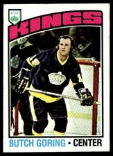 1976-77 Topps Hockey Card Butch Goring Los Angeles Kings #239 EX
