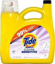 "Tide Simply Clean & Sensitive Liquid Laundry Detergent, Cool Cotton 117 fl oz  0.12 per gallon